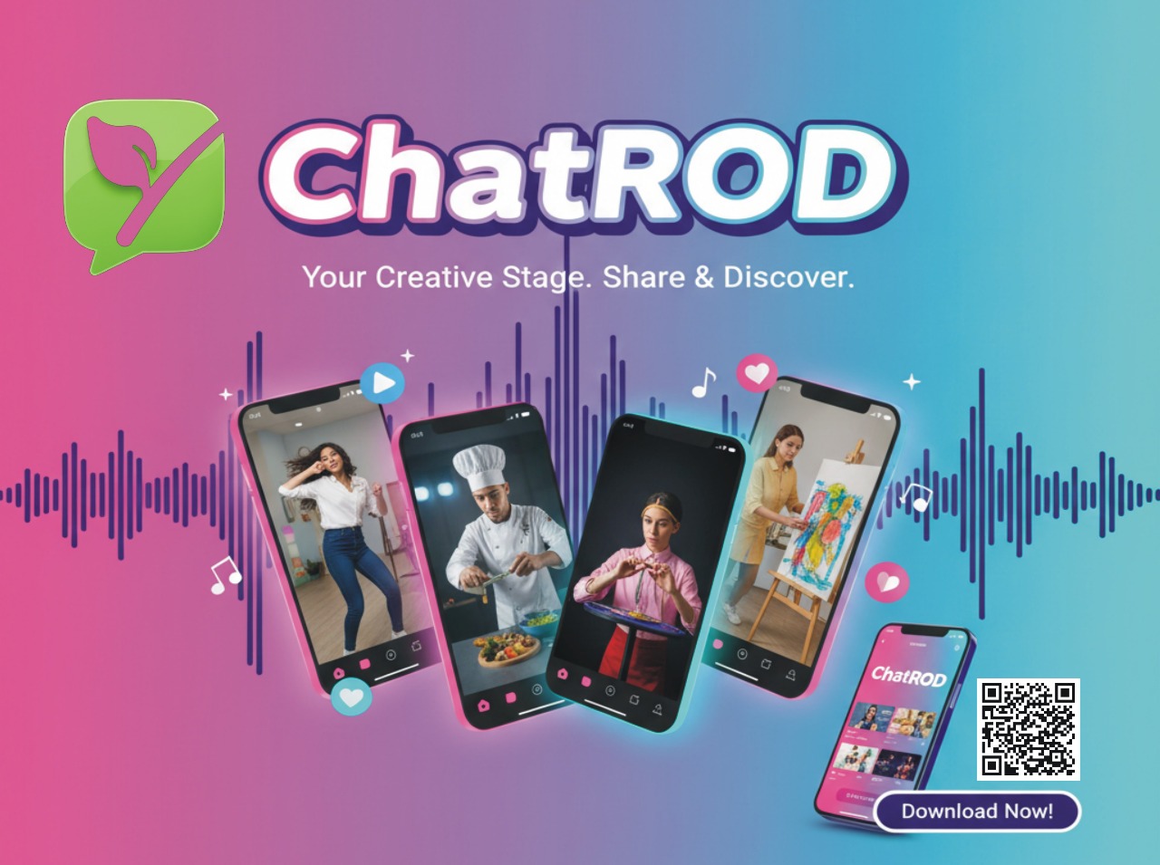 ChatROD – Your Creative Stage. Share & Discover.